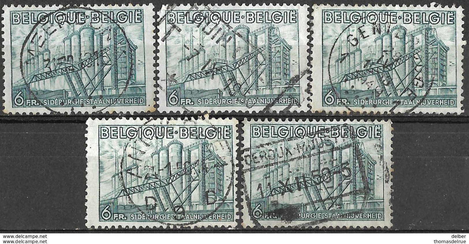 8Bv-934: Restje: 5 Zegels N° 772...verder Uit Te Zoeken... - 1948 Export