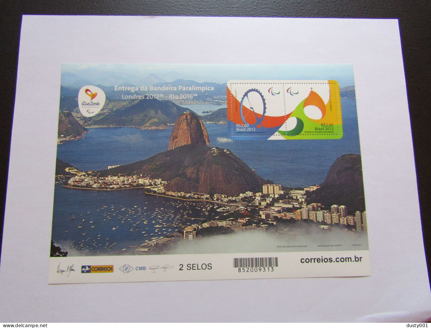 Bre32  Feuillet   2012  MNH  SC 3294  Paralympique - Eté 2016: Rio De Janeiro