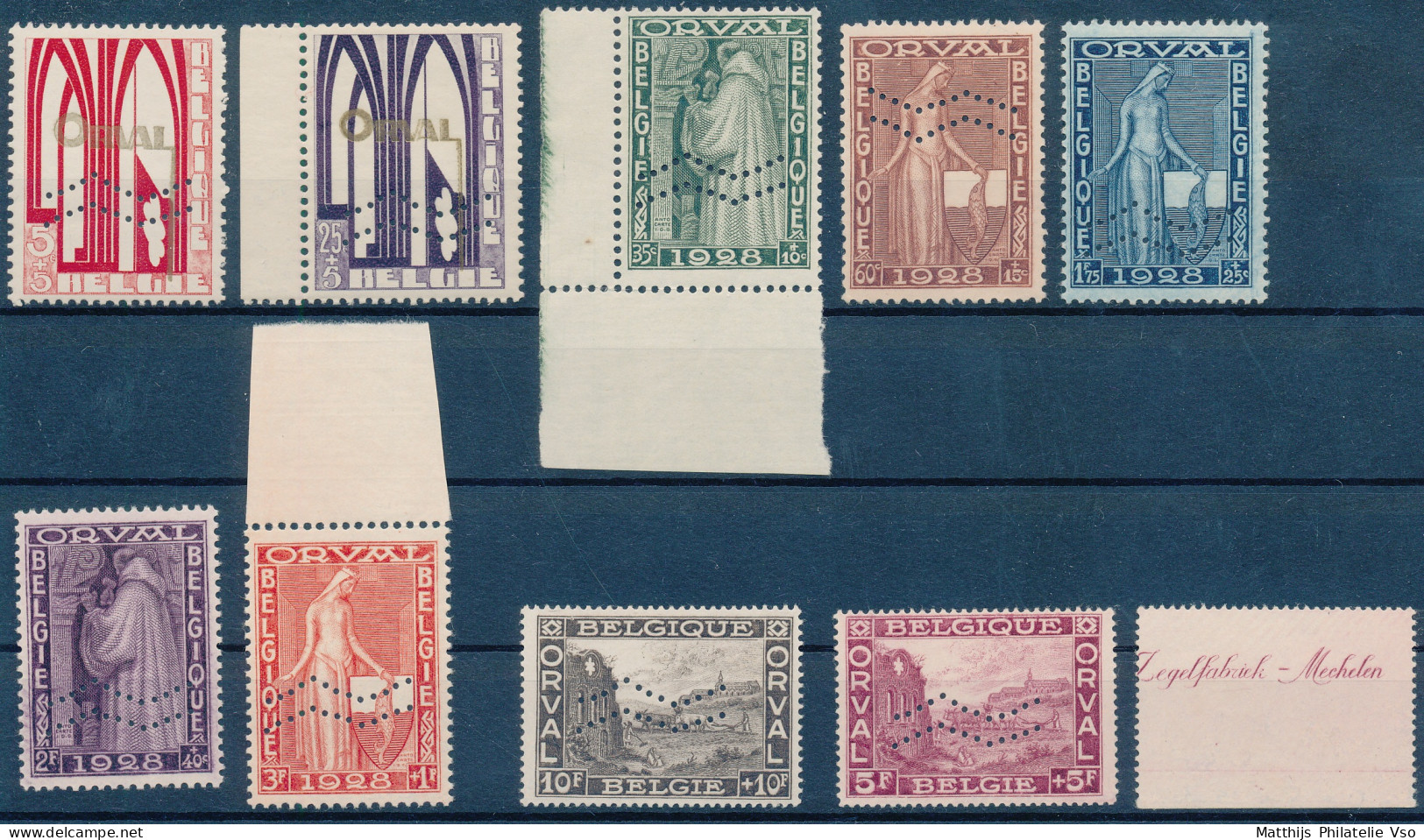 [** SUP] N° 258A/66AA, Orval Avec Chevons Horizontaux, La Série Complète. Fraîcheur Postale - Certificat Photo (le Bdf D - Unused Stamps
