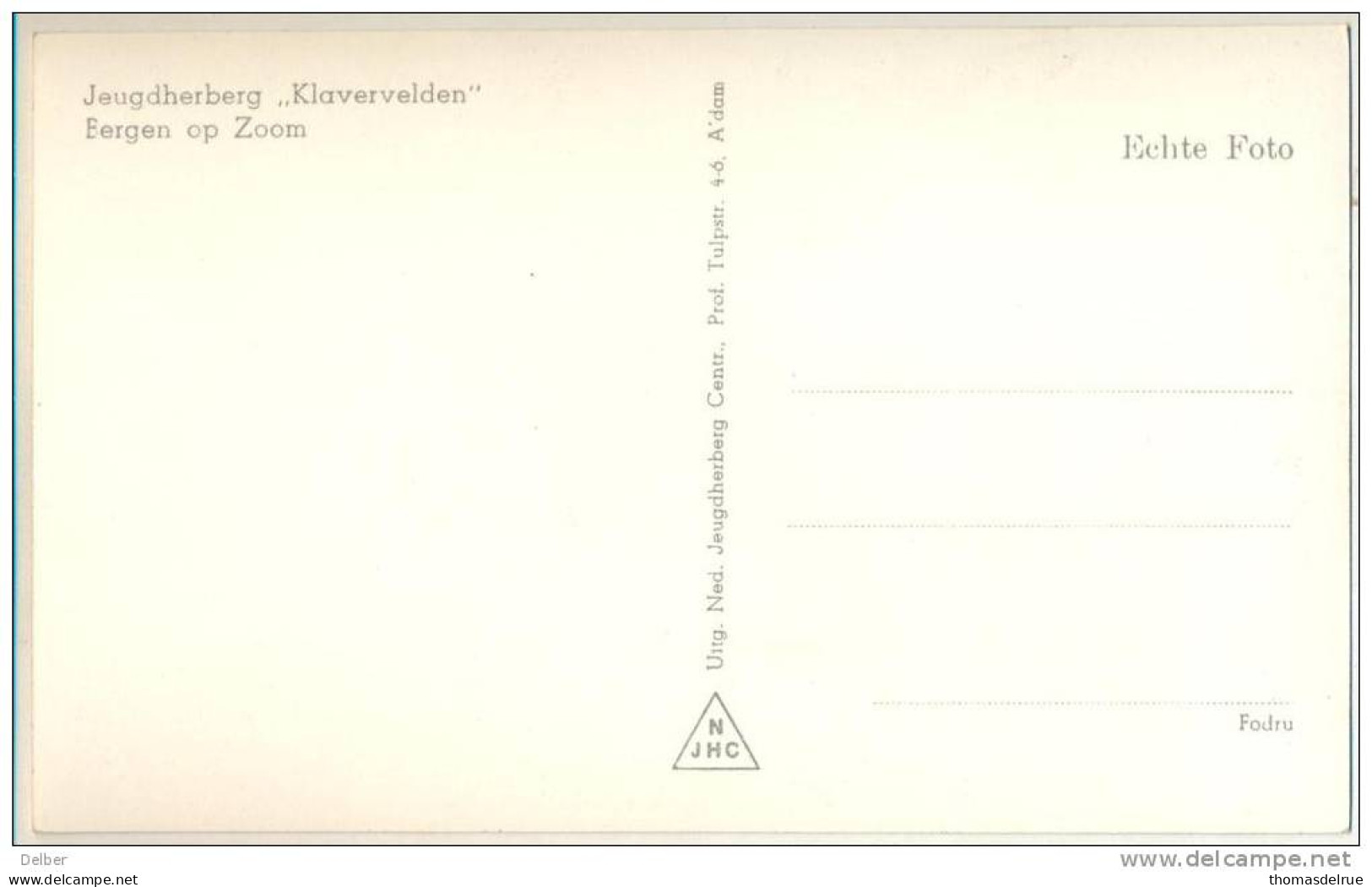 _2n691: Jeugdherberg " Klavervelden " Bergen Op Zoom - Bergen Op Zoom