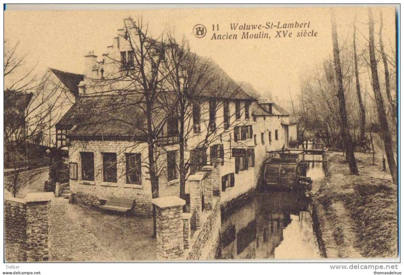 _Np184:11 Woluwe-St-Lambert Ancien Moulin, XVe Siècle Clihé F. Walschaerts, Bruxelles - Woluwe-St-Lambert - St-Lambrechts-Woluwe