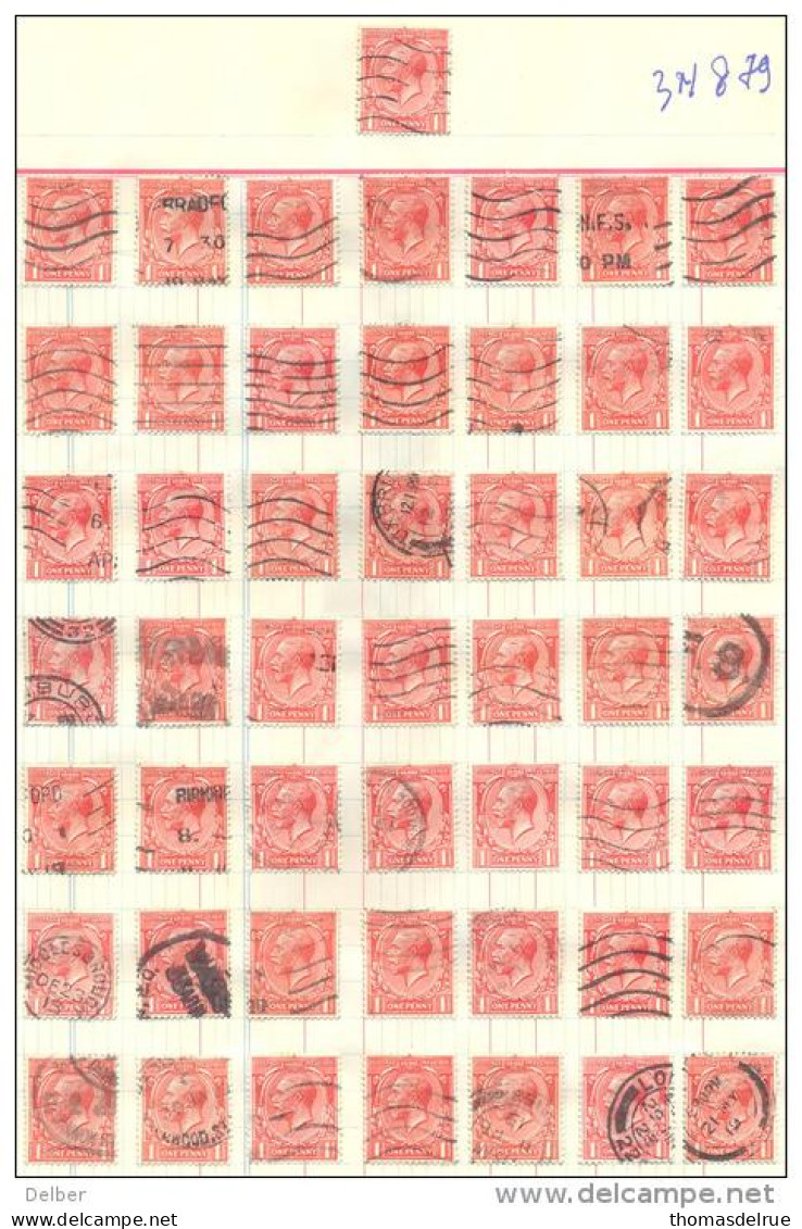 3n-879: 50 Double Stamps - Timbres Doubles:  1 P - Ohne Zuordnung