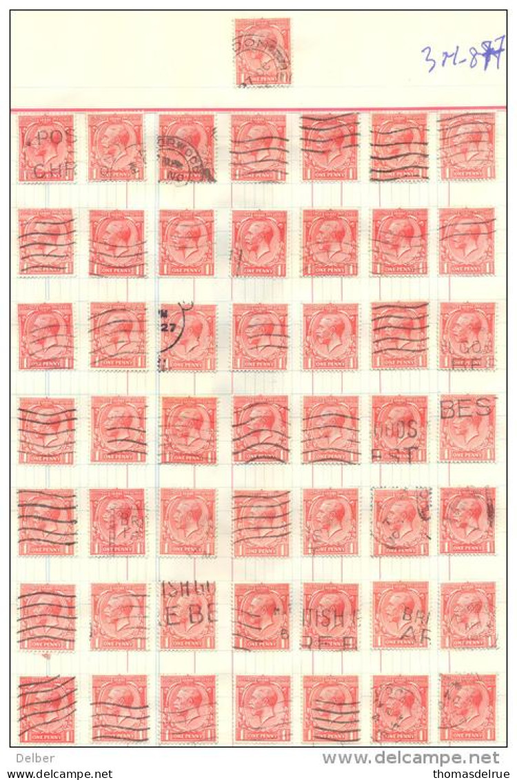 3n-877: 50 Double Stamps - Timbres Doubles:  1 P - Non Classificati