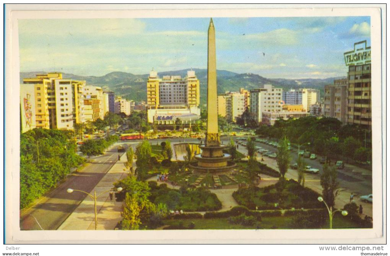 3pk654: Plaza Altamira  Hacia El Sur > Ixerlles Belgica   Por Avion... - Venezuela