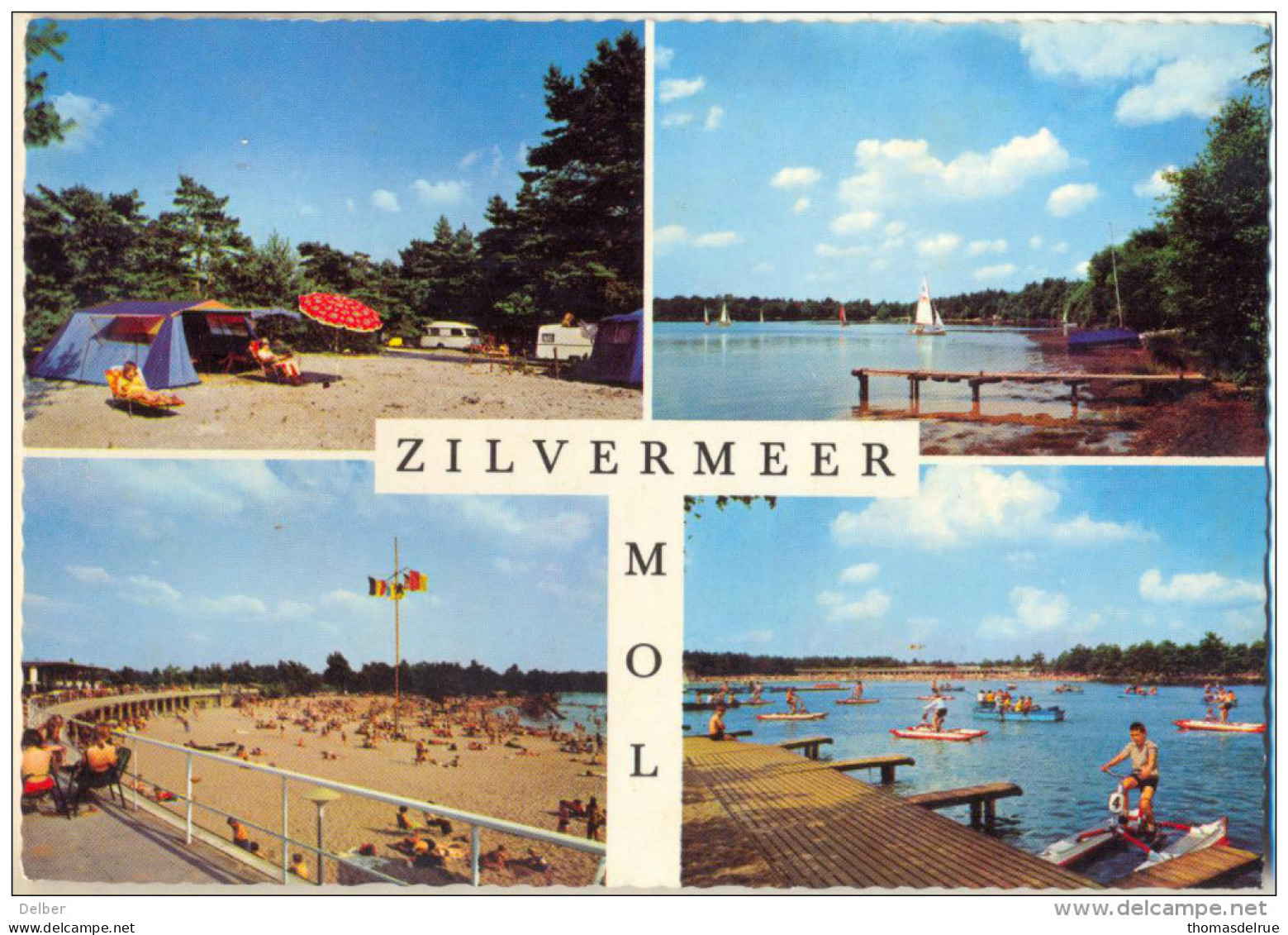 _4Cc867: Provinciaal DOMEIN " ZILVERMEER" MOL  . Vlaggen  Tenten - Watersport... - Mol