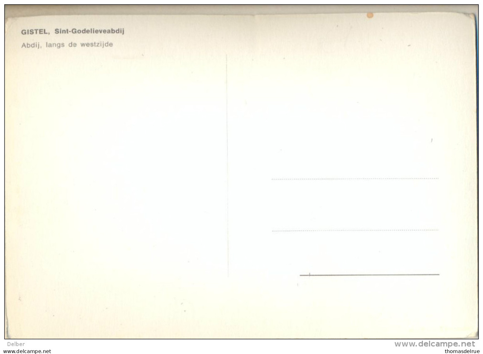4cp044 : GISTEL Sint-Godelieveabdij /  Abdij Langs De Westzijde - Gistel