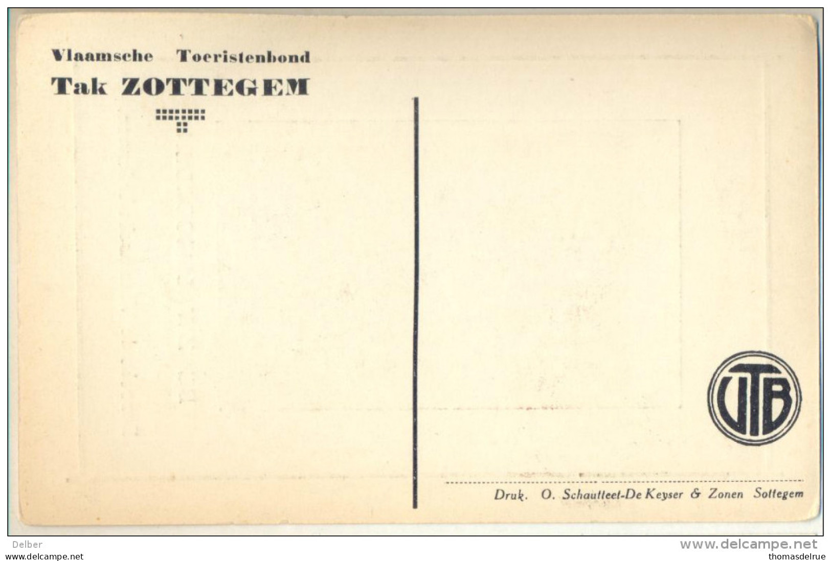 _4Cc-710: Vlaamsche Toeristenbond Tak ZOTTEGEM  : DE ZALMBOORDEN Bezoekt De Vlaamdche Ardennen - Zottegem