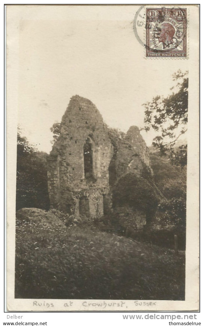 _5pk-821: Ruins At Crowhurst, Sussex ( Photocard) + 1½: LONDON :> Anvers - Hastings