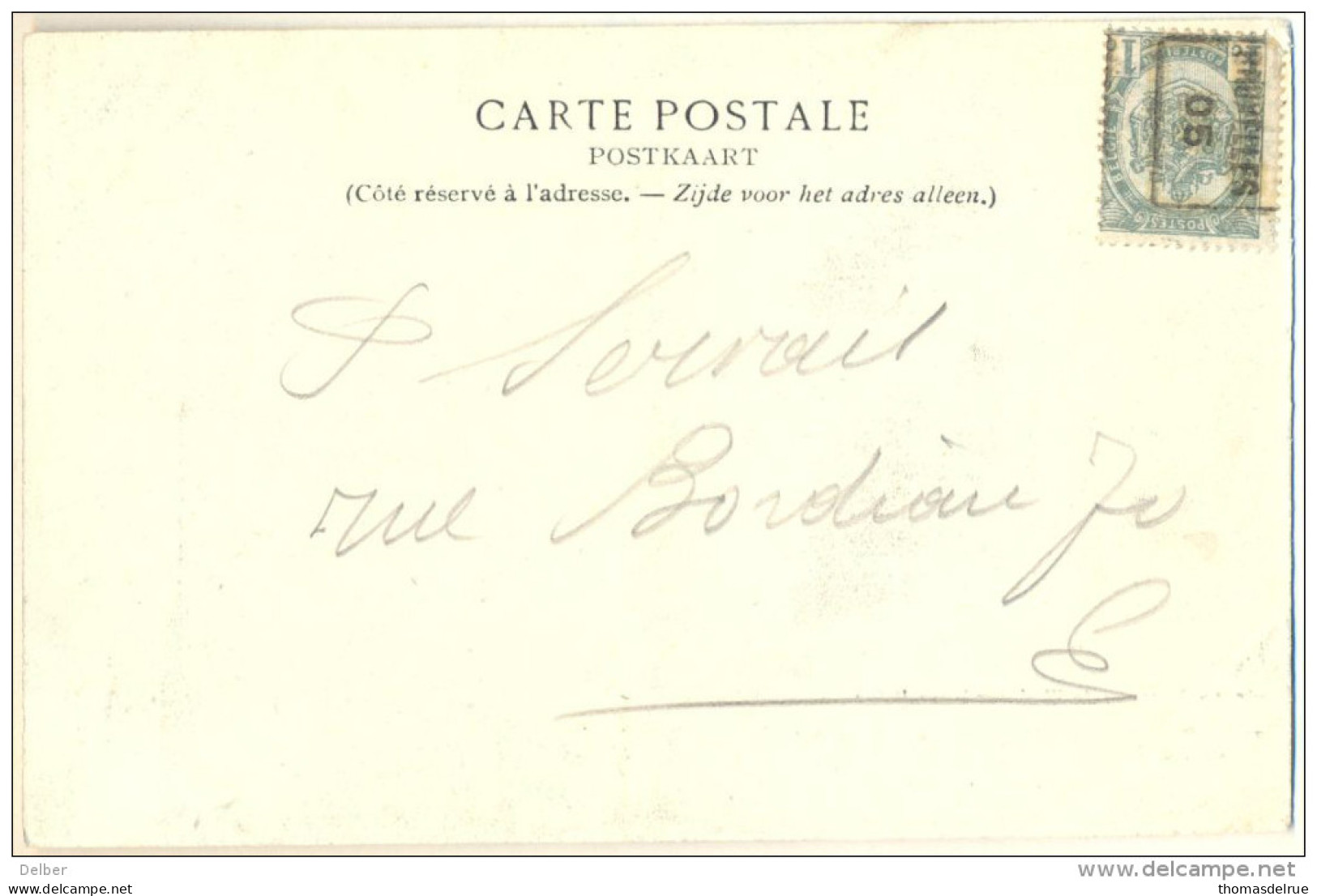 _4Cp-616: N° 655-tab [A] Op Postkaart Als Drukwerk Verstuurd > E / Ville: 75e Anniversaire....27 Période Bourguigonne... - Roller Precancels 1900-09