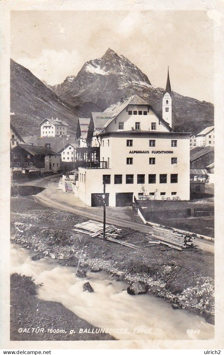 AK Galtür G. Ballunspitze - Alpenhaus Fluchthorn - 1942 (65937) - Galtür