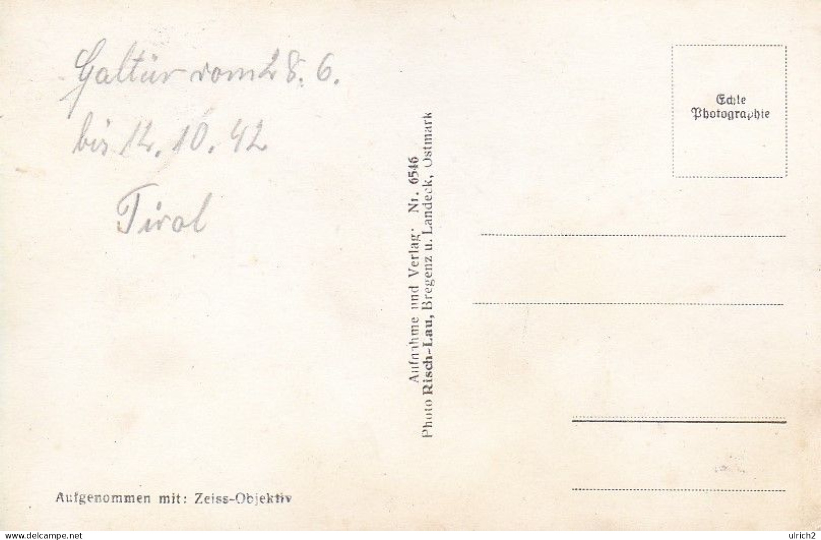 AK Galtür G. Ballunspitze - Alpenhaus Fluchthorn - 1942 (65937) - Galtür
