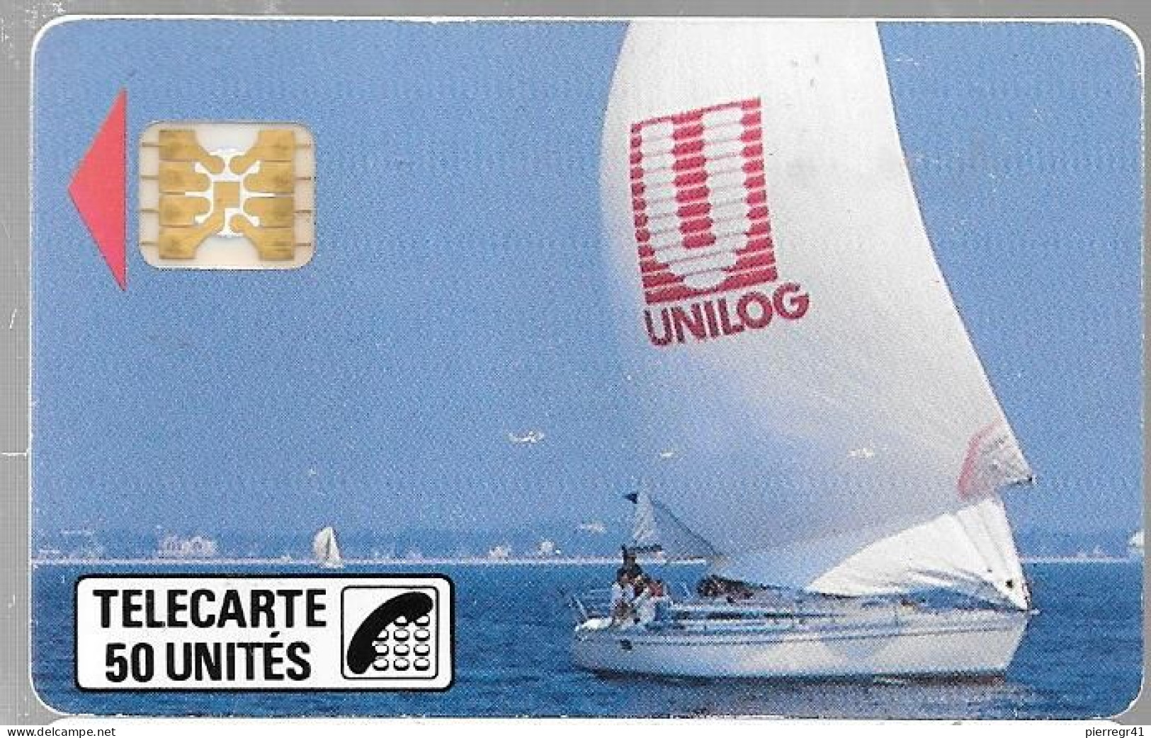 CARTE-PRIVEE-1989-D41A-SC4Ob-UNILOG -Grosse Fleche-2000ex-V°  Imp 10525-R° Quelques Rayures-BE/RARE - Privat