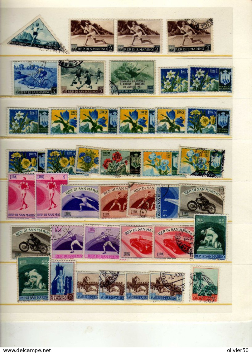 Saint-Marin   - Sports - Fleurs - Neufs**/* Et Oblit - Used Stamps