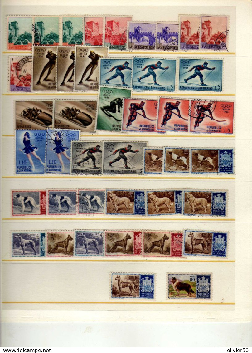 Saint-Marin   - Sports - Architeture - Chiens -  Neufs**/* Et Oblit - Used Stamps