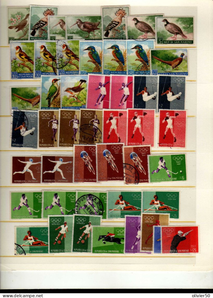 Saint-Marin   - Oiseaux -  Jeux Olympiques - -  Neufs**/* Et Oblit - Used Stamps