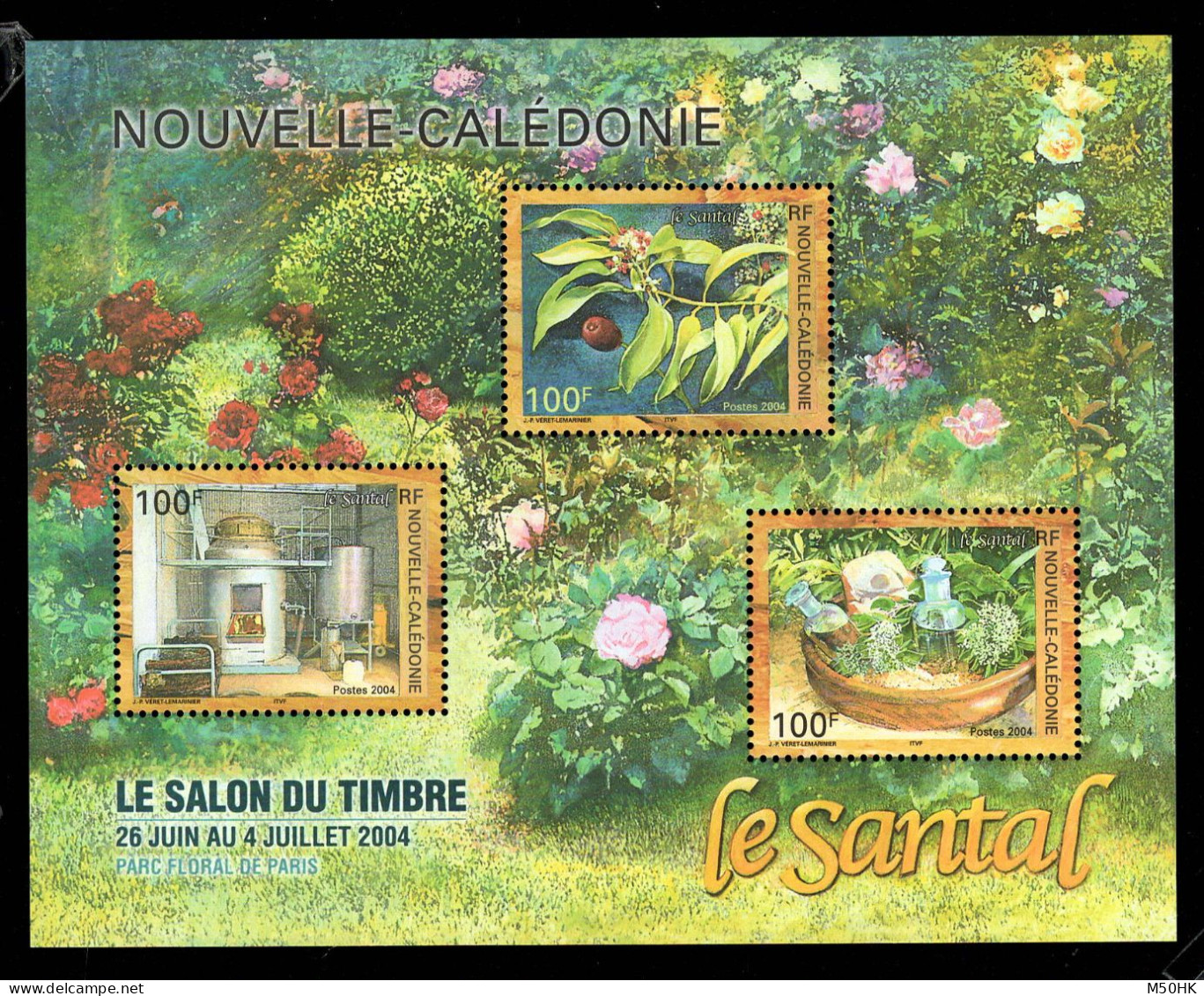 Nouvelle Caledonie - YV BF 33 N** MNH Luxe , Le Santal - Blocs-feuillets