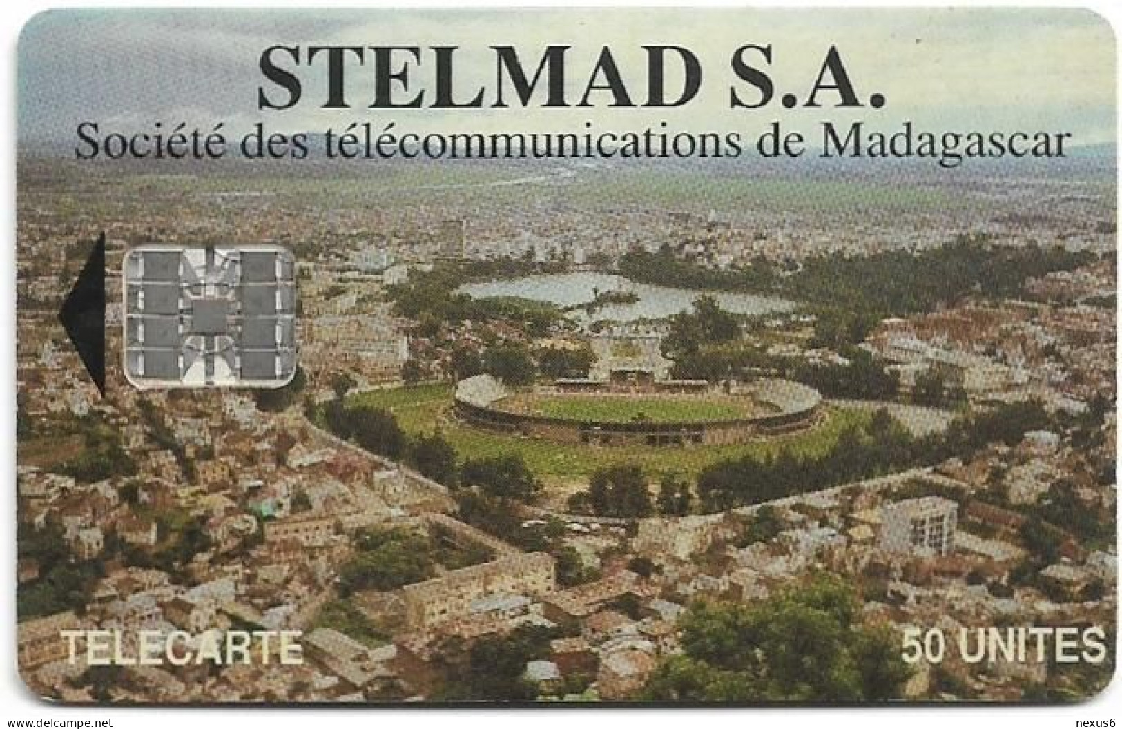 Madagascar - Telecom Malagasy - Aerial View Of Antananarivo (STELMAD S.A.) - Chip SC7, 50Units, Used - Madagascar