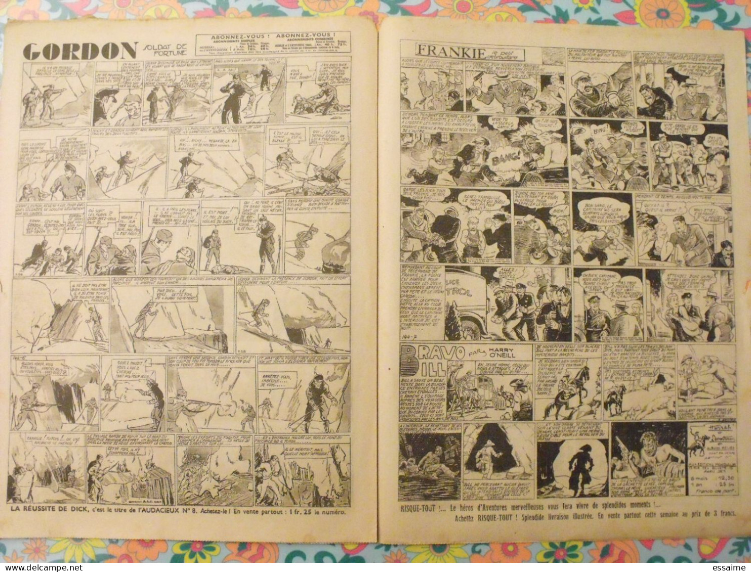 5 N° De Hurrah ! De 1938. Brick Bradford, Dick L'intrépide, Le Roi De La Police Montée, Gordon. A Redécouvrir - Hurrah