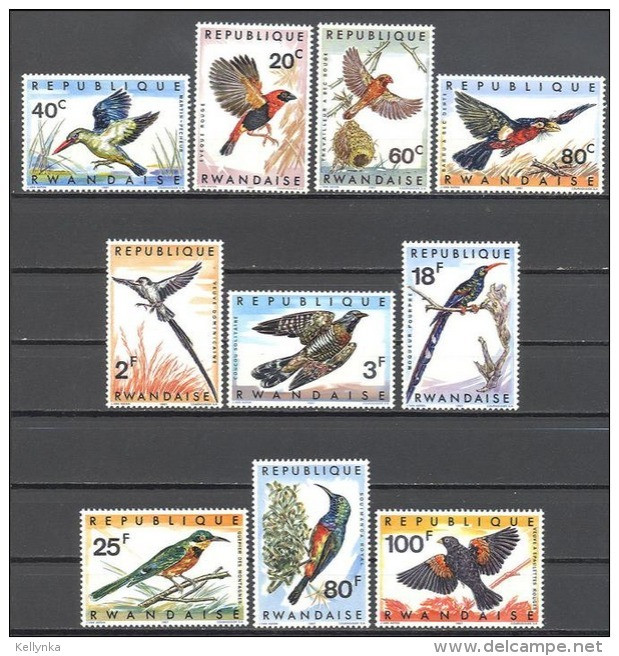 Rwanda - 233/242 - Oiseaux - 1967 - MNH - Neufs