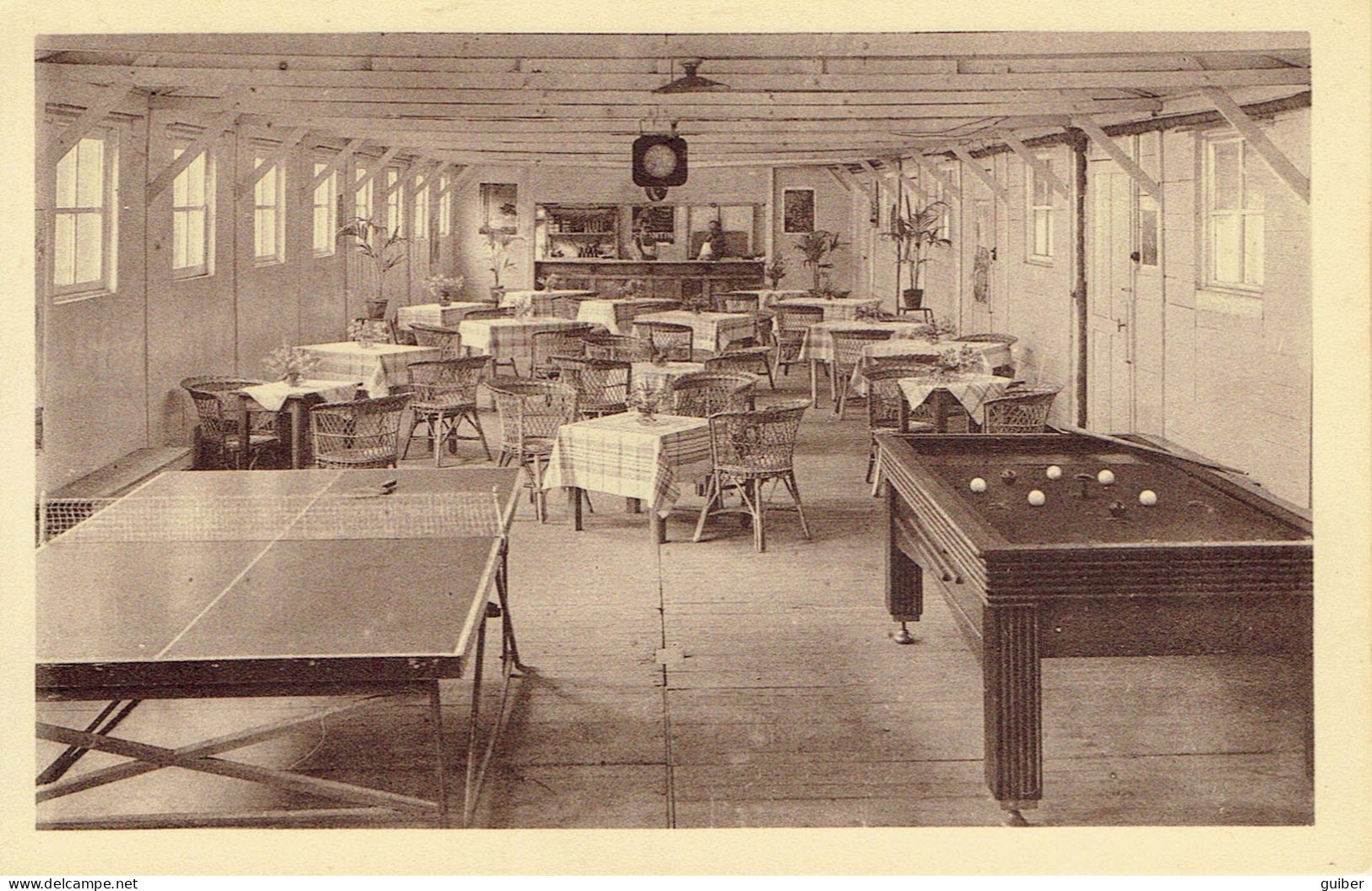 Bruxelles Hopital Militaire Cantine  Salle De Billard - Gezondheid, Ziekenhuizen