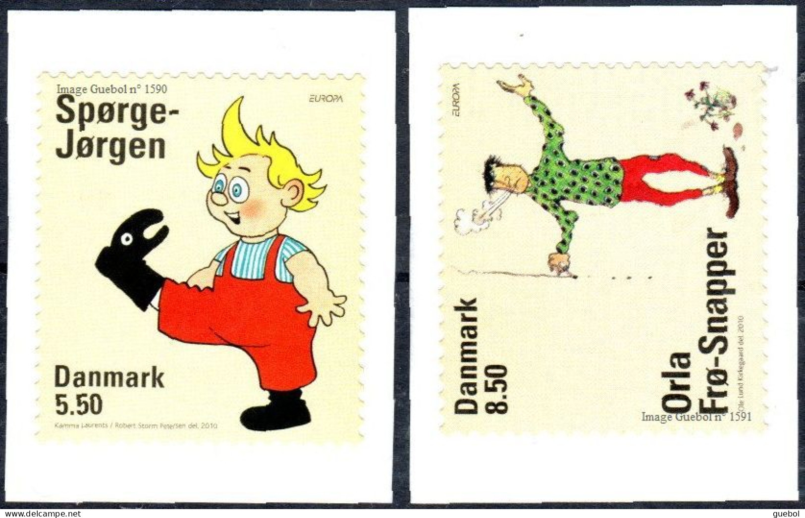CEPT / Europa 2010 Danemark N° 1590 Et 1591 ** Les Livres Pour Enfants - 2010