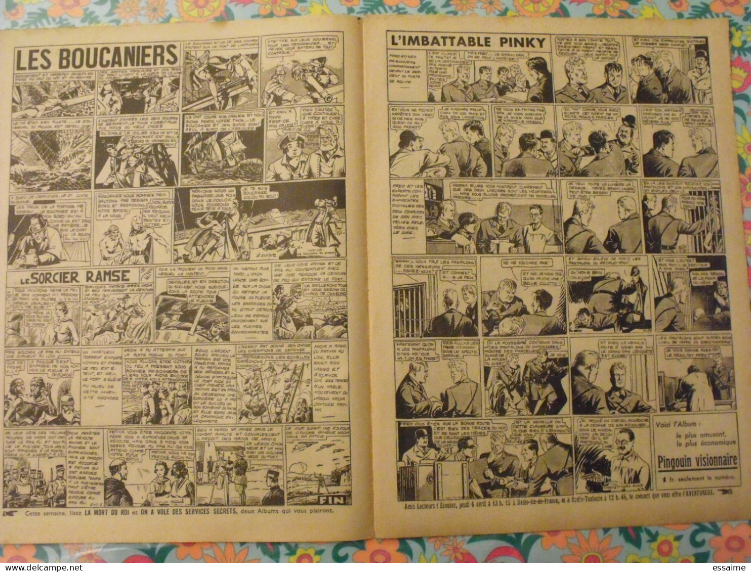 5 n° de Hurrah ! de 1939. Brick Bradford, Tarzan, le roi de la police montée, gordon. A redécouvrir