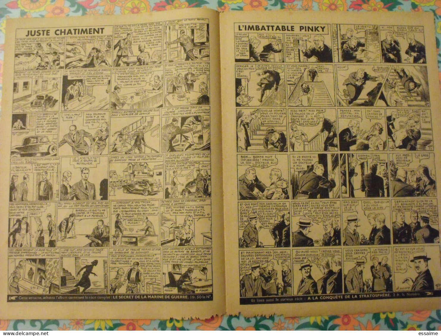 5 n° de Hurrah ! de 1939. Brick Bradford, Tarzan, le roi de la police montée, gordon. A redécouvrir