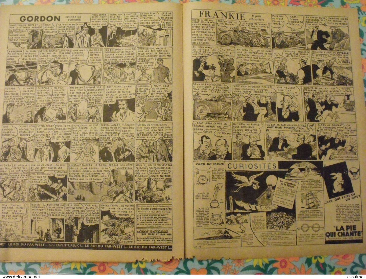 5 n° de Hurrah ! de 1939. Brick Bradford, Tarzan, le roi de la police montée, gordon. A redécouvrir