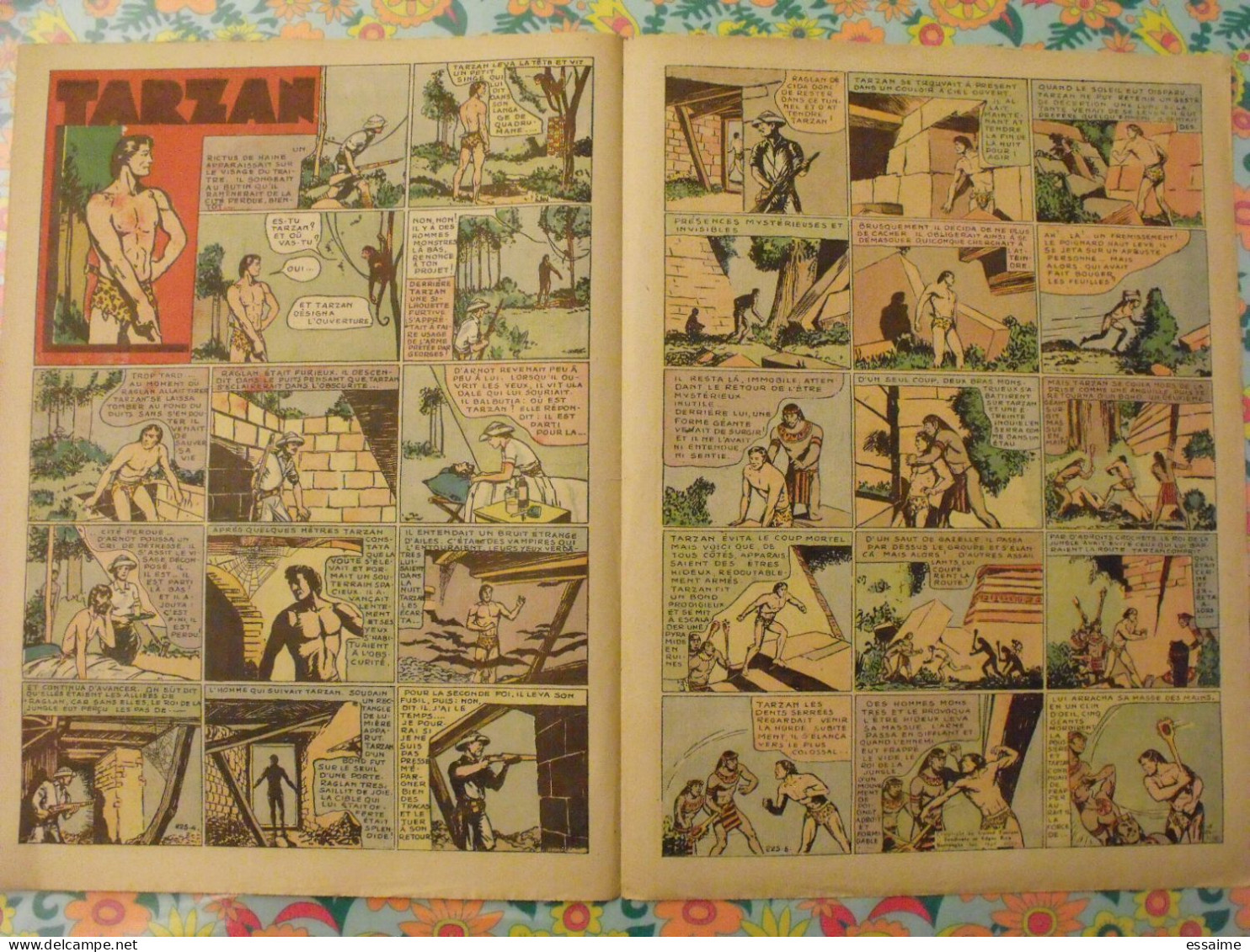5 n° de Hurrah ! de 1939. Brick Bradford, Tarzan, le roi de la police montée, gordon. A redécouvrir