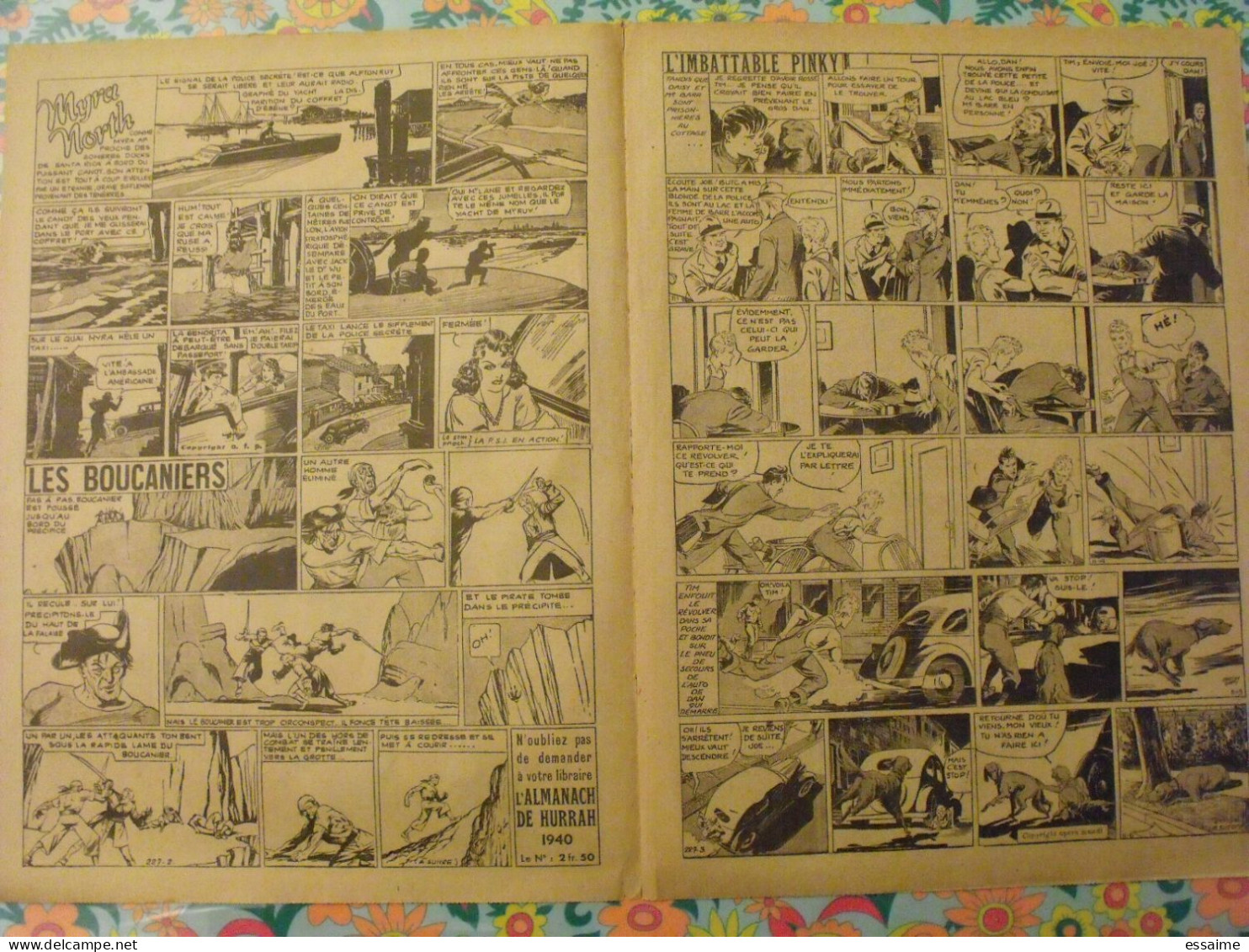 5 N° De Hurrah ! De 1939-40. Brick Bradford, Tarzan, Le Roi De La Police Montée, Gordon. A Redécouvrir - Hurrah