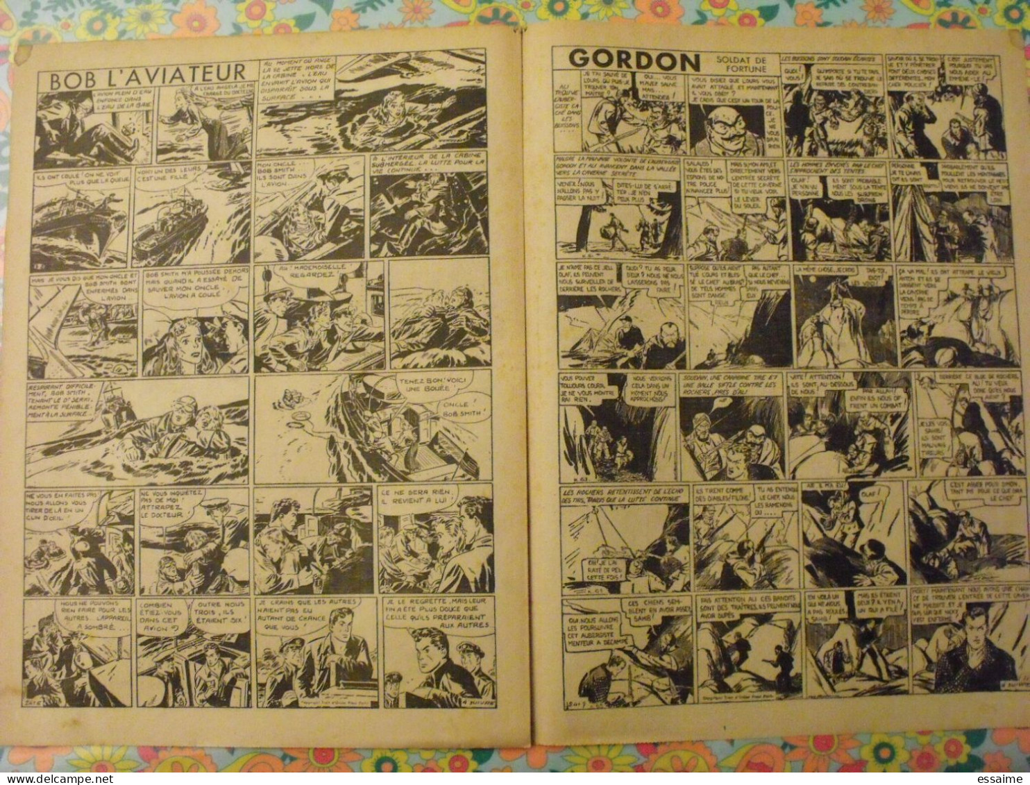 5 n° de Hurrah ! de 1939-40. Brick Bradford, Tarzan, le roi de la police montée, gordon. A redécouvrir