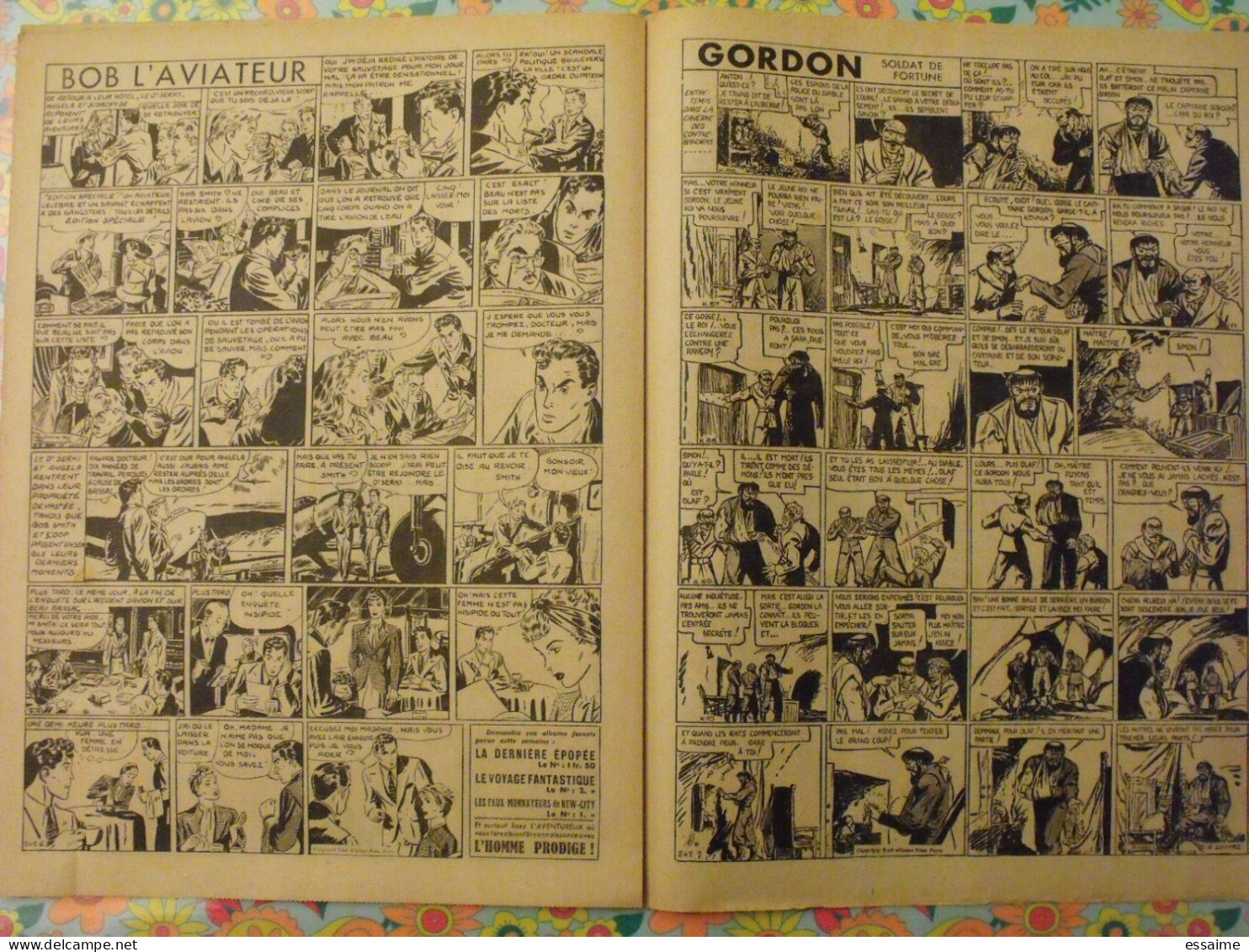 5 n° de Hurrah ! de 1939-40. Brick Bradford, Tarzan, le roi de la police montée, gordon. A redécouvrir