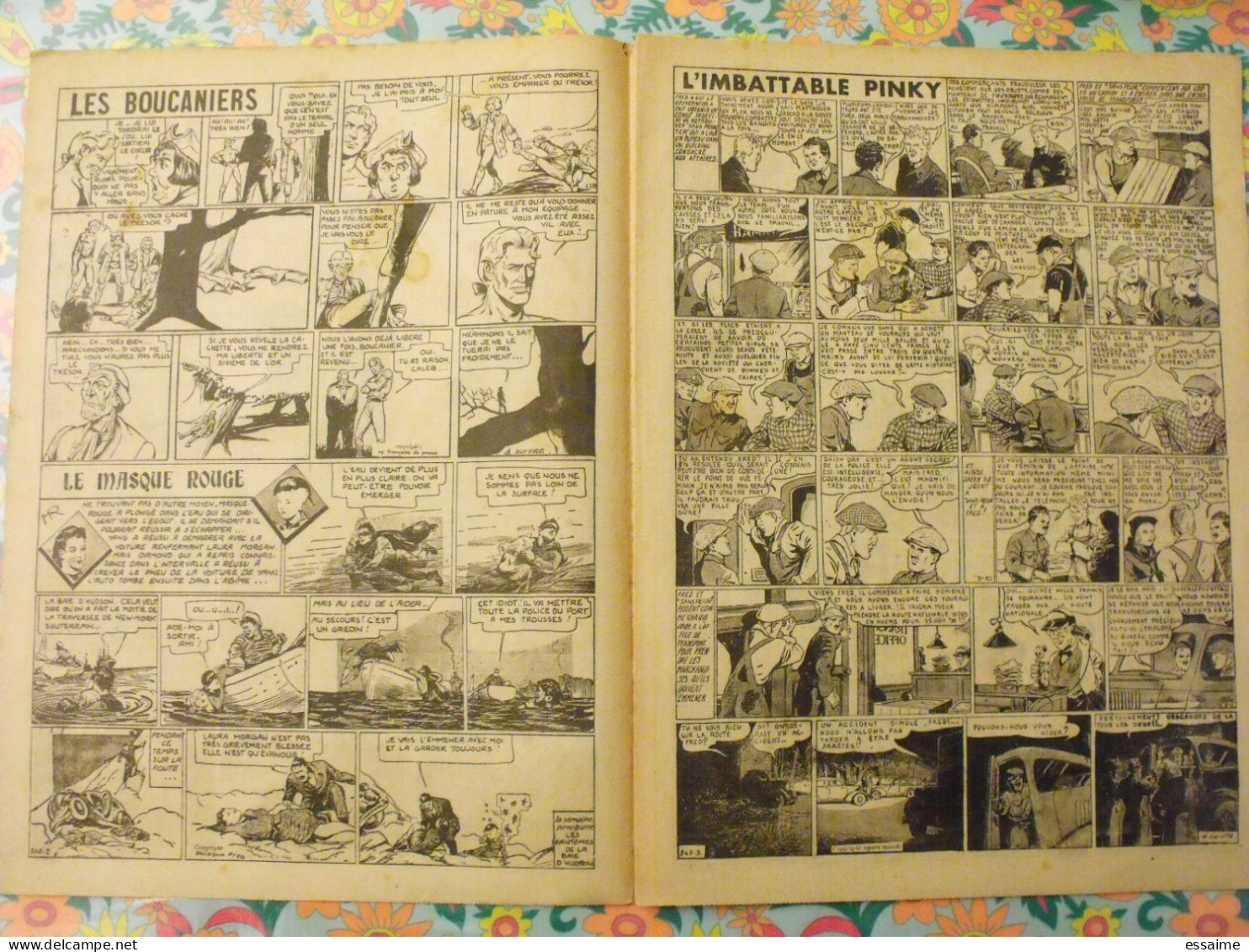 5 n° de Hurrah ! de 1940. Brick Bradford, Tarzan, le roi de la police montée, gordon. A redécouvrir