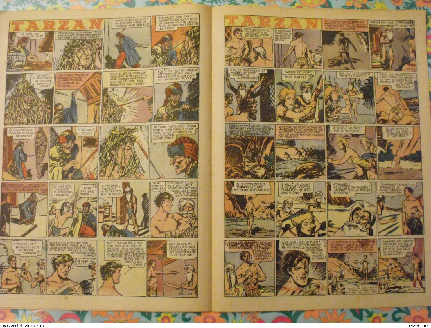 5 n° de Hurrah ! de 1940. Brick Bradford, Tarzan, le roi de la police montée, gordon. A redécouvrir