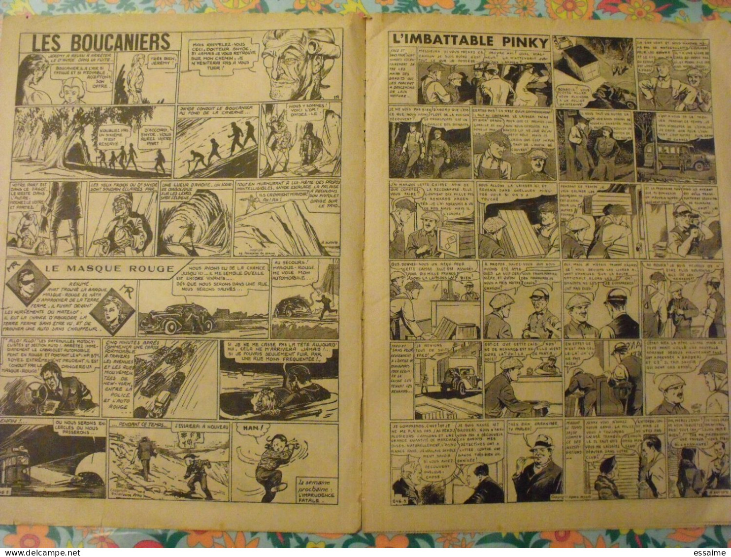 5 n° de Hurrah ! de 1940. Brick Bradford, Tarzan, le roi de la police montée, gordon. A redécouvrir