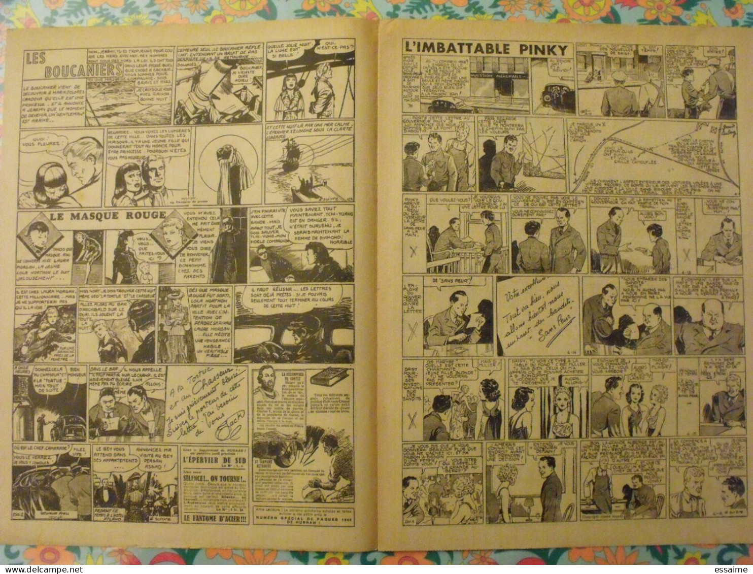 5 n° de Hurrah ! de 1940. Brick Bradford, Tarzan, le roi de la police montée, gordon. A redécouvrir