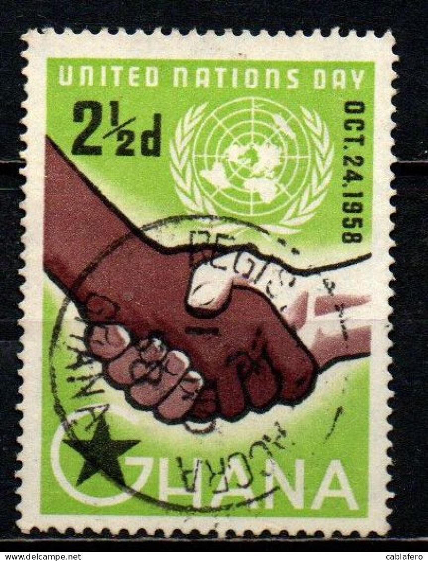 GHANA - 1958 - United Nations Day - USATO - Ghana (1957-...)