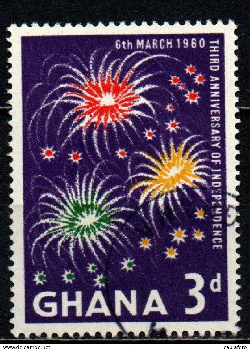 GHANA - 1960 - Independence, 3rd Anniversary  - USATO - Ghana (1957-...)