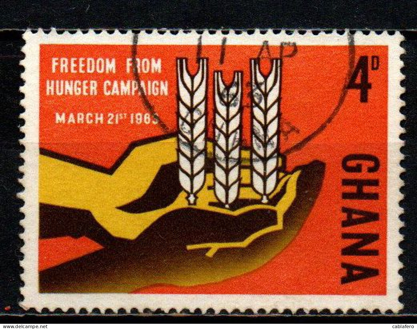 GHANA - 1963 - FAO “Freedom From Hunger” Campaign - USATO - Ghana (1957-...)