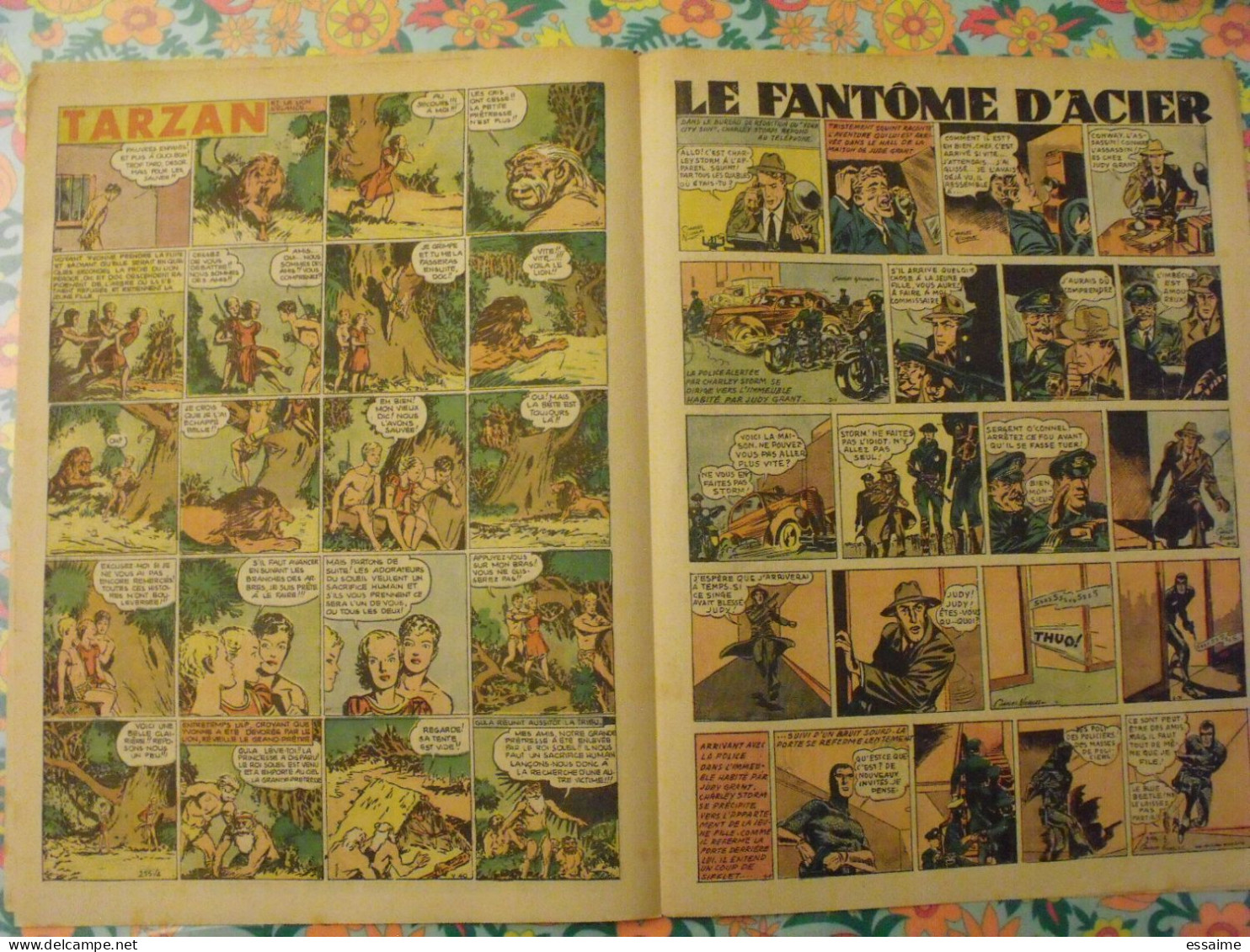 5 n° de Hurrah ! de 1940. Brick Bradford, Tarzan, le roi de la police montée, gordon. A redécouvrir