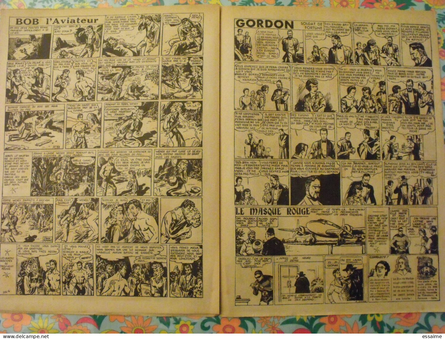 5 n° de Hurrah ! de 1940. Brick Bradford, Tarzan, le roi de la police montée, gordon. A redécouvrir