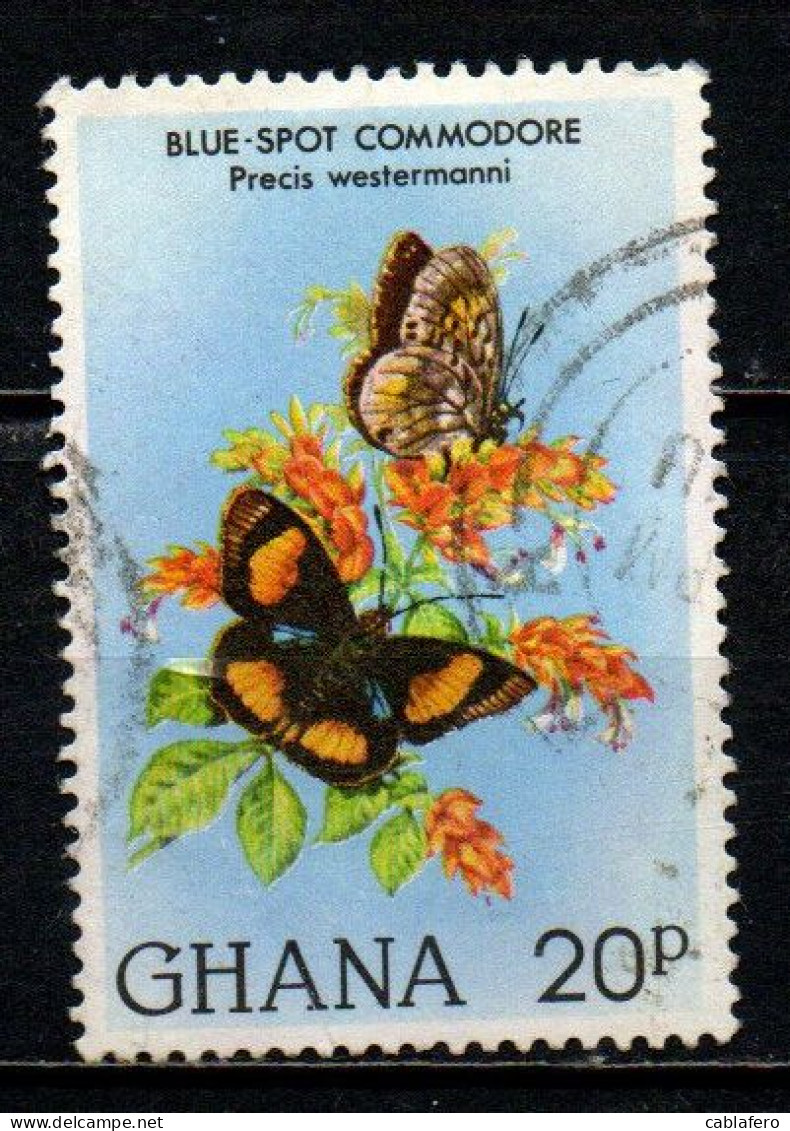 GHANA - 1982 - Blue-spot Commodore - USATO - Ghana (1957-...)