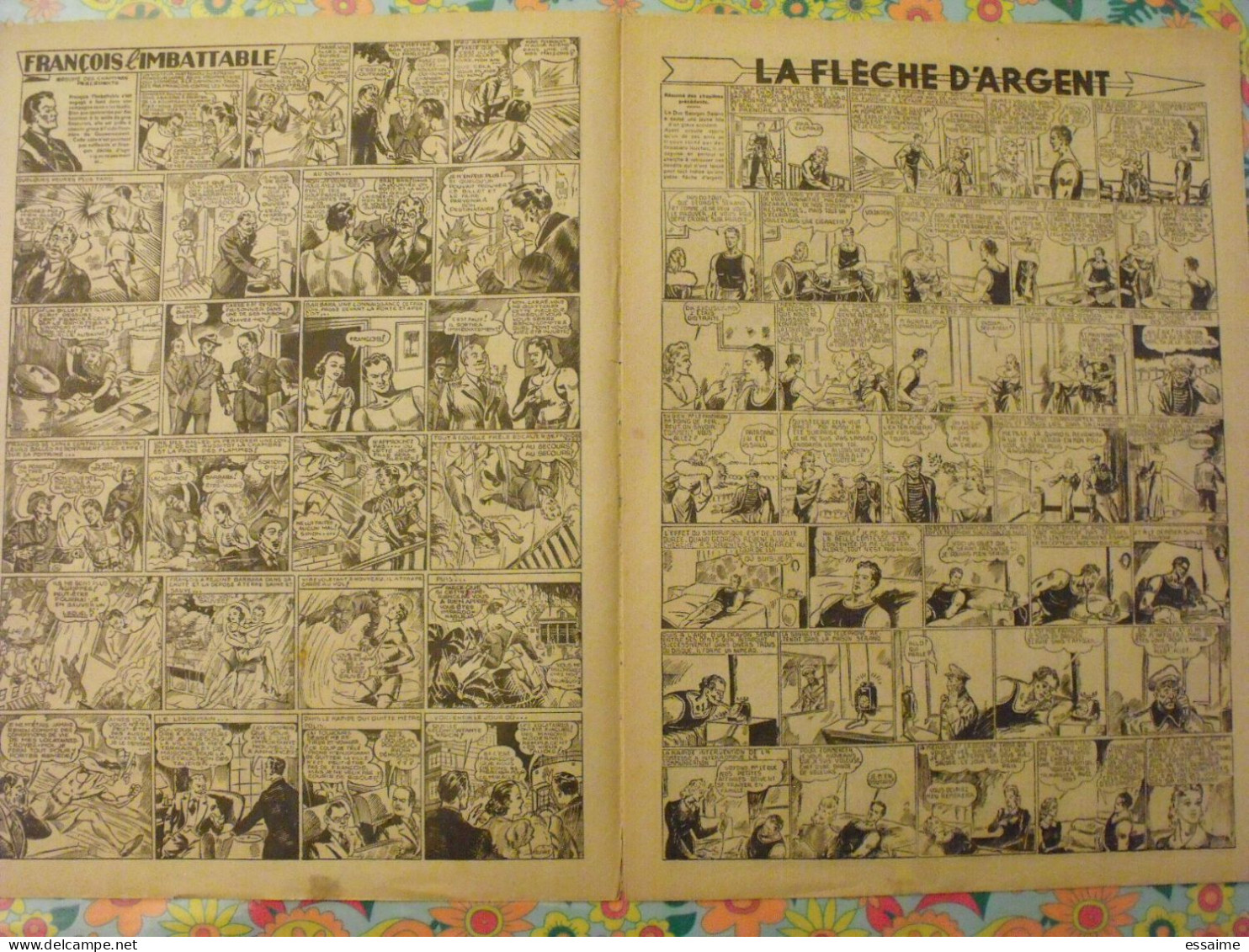 7 n° de Hurrah ! de 1940-41. Brick Bradford, Tarzan, le roi de la police montée, gordon. A redécouvrir