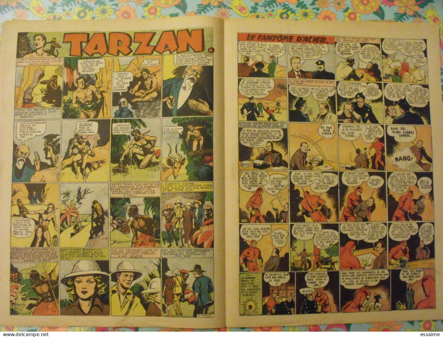 7 n° de Hurrah ! de 1940-41. Brick Bradford, Tarzan, le roi de la police montée, gordon. A redécouvrir