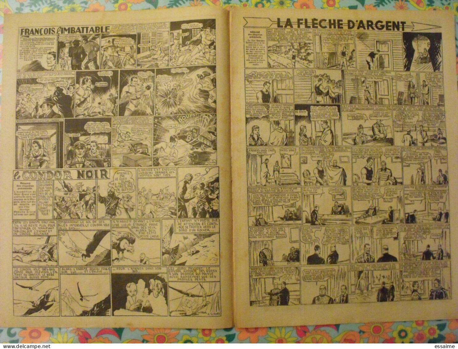 7 n° de Hurrah ! de 1940-41. Brick Bradford, Tarzan, le roi de la police montée, gordon. A redécouvrir