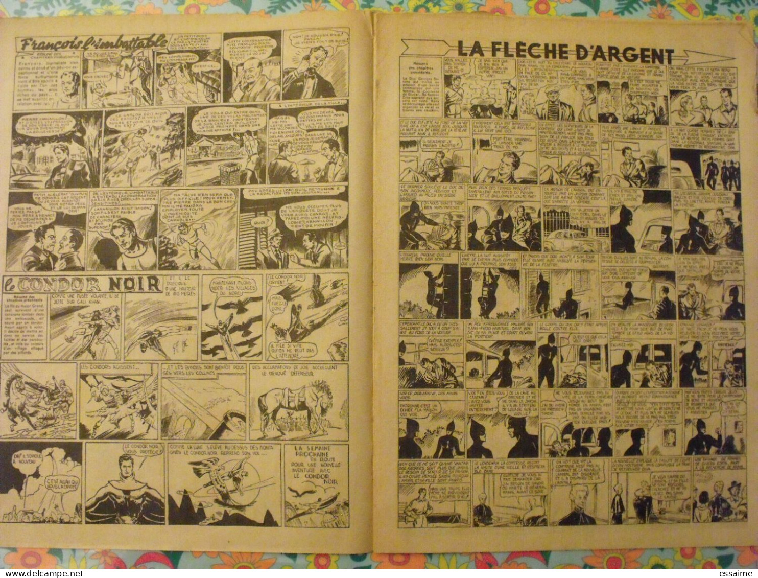 7 n° de Hurrah ! de 1940-41. Brick Bradford, Tarzan, le roi de la police montée, gordon. A redécouvrir