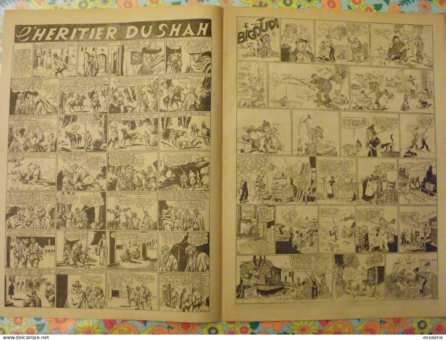 7 n° de Hurrah ! de 1940-41. Brick Bradford, Tarzan, le roi de la police montée, gordon. A redécouvrir