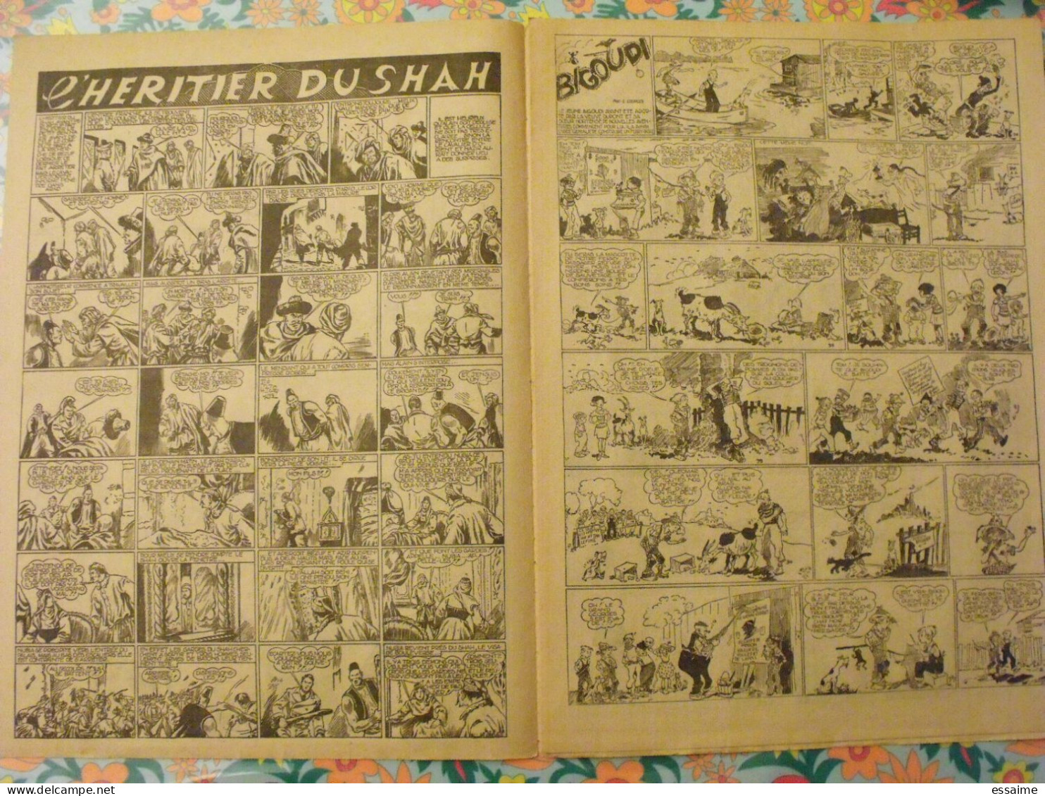 7 n° de Hurrah ! de 1940-41. Brick Bradford, Tarzan, le roi de la police montée, gordon. A redécouvrir