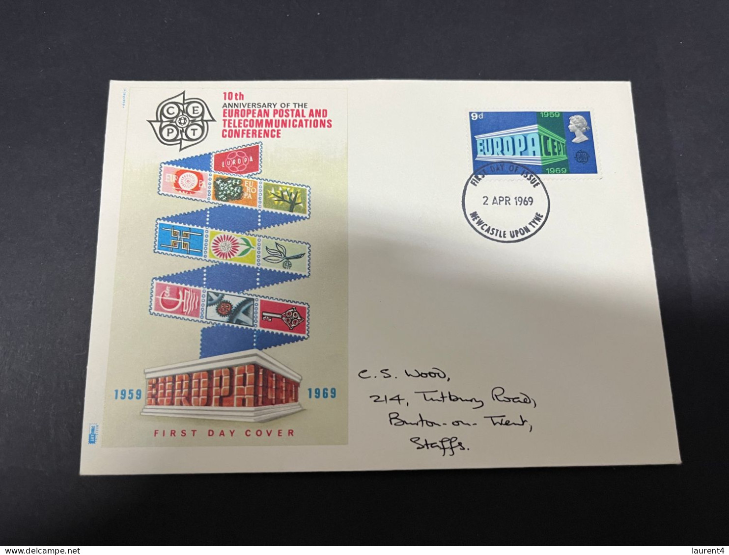 16-11-2023 (2 V 23 A) UK FDC - (2 Covers) 1968 Trade Union Congress + Europa 1969 - 1952-1971 Em. Prédécimales