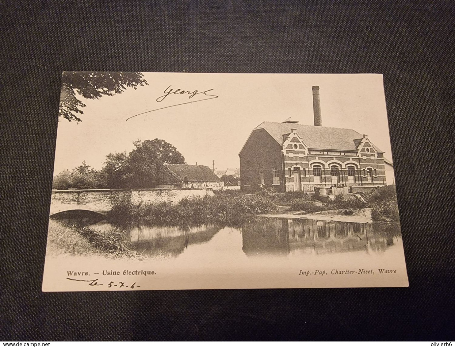 CP BELGIQUE (K01) WAVRE  (2 Vues) Usine électrique - Charlier Niset Wavre 1906 - Wavre